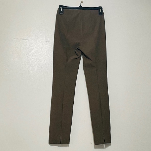 Taupe Vince Flat Front Skinny Split Ankle Trousers - Picture 4 of 11